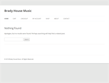 Tablet Screenshot of bradyhousemusic.com